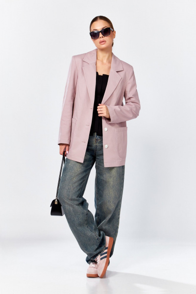 Жакет DOGGI 0196 пудра - фото 4