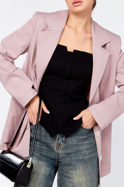 Жакет DOGGI 0196 пудра - фото 3