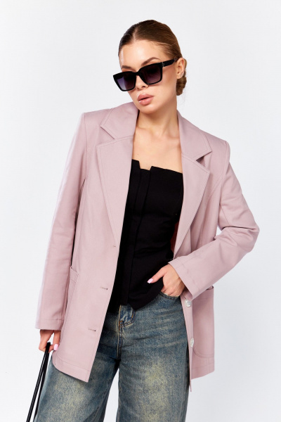 Жакет DOGGI 0196 пудра - фото 2