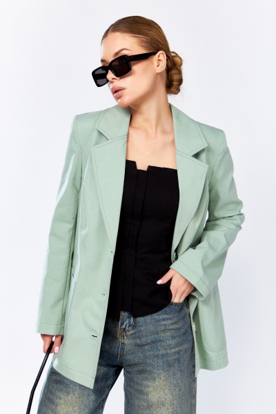 Жакет DOGGI 0196 фисташковый - фото 2