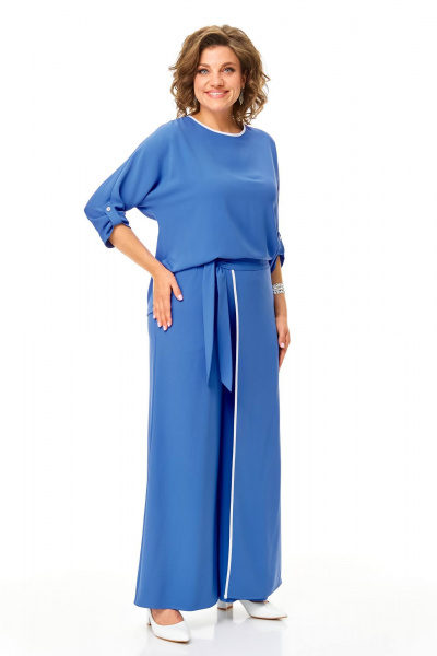 Блуза, брюки Karina deLux M-1320 голубой - фото 6