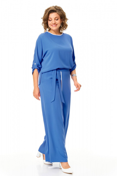 Блуза, брюки Karina deLux M-1320 голубой - фото 1