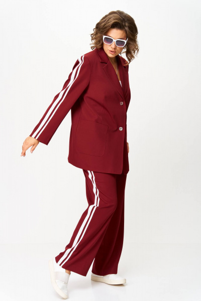 Брюки, жакет Karina deLux M-1336 бордо - фото 5
