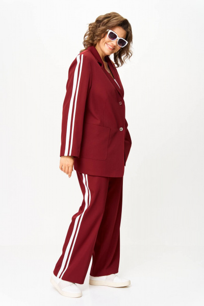 Брюки, жакет Karina deLux M-1336 бордо - фото 4
