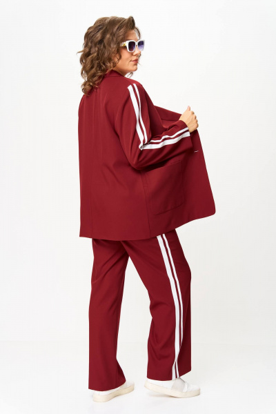 Брюки, жакет Karina deLux M-1336 бордо - фото 3