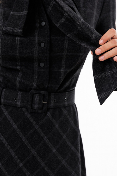 Платье EOLA 2891 черный_клетка - фото 7