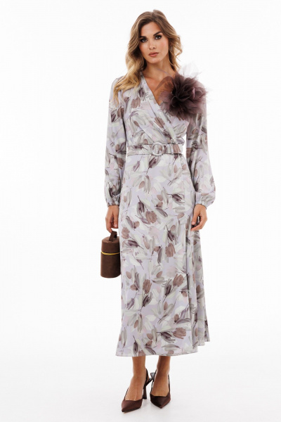 Платье EOLA 2896 сирень-какао - фото 8