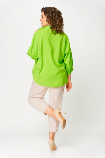 Брюки, рубашка Danaida 2216 зеленый/беж - фото 7