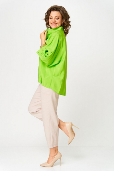 Брюки, рубашка Danaida 2216 зеленый/беж - фото 4