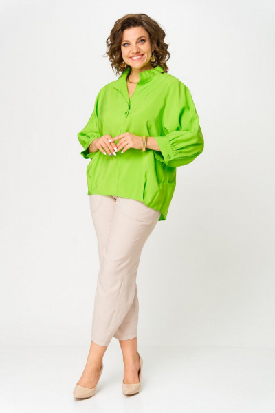 Брюки, рубашка Danaida 2216 зеленый/беж - фото 3