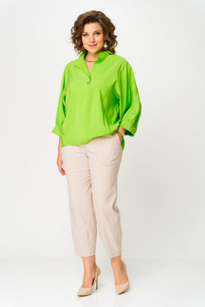 Брюки, рубашка Danaida 2216 зеленый/беж - фото 1