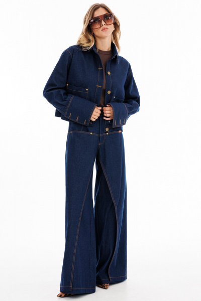 Брюки EOLA 2898.1 темно-синий - фото 8