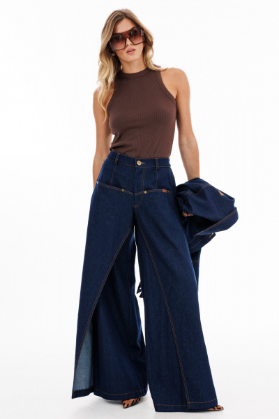 Брюки EOLA 2898.2 темно-синий - фото 3