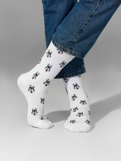 Носки Mark Formelle 017K-3088/25017K белый_рис.3088 - фото 2