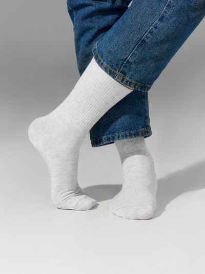 Носки Mark Formelle 107A-1663/223107A-1 св.сер.мел_сер.мел_графитовый_рис.1663 - фото 4