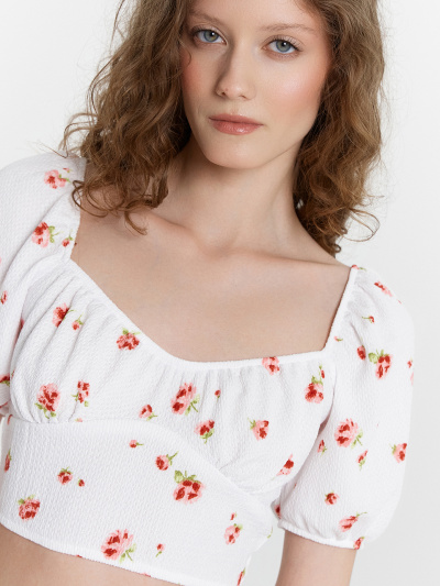 Топ Mark Formelle 112851/24-33660П-9 розы_на_белом - фото 4