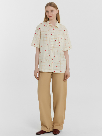 Блуза Mark Formelle 112855-1/1/25-36743П-9 вишенки_на_молочной_клетке - фото 1