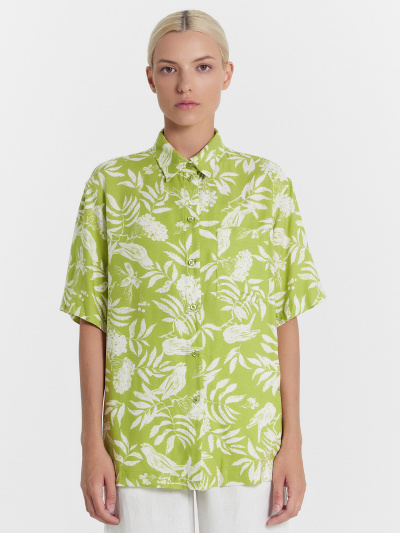 Рубашка Mark Formelle 112855/1/24-28373П-9 птицы_на_цитроне - фото 5