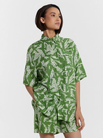 Рубашка Mark Formelle 112855/1/24-28373П-9 цветы_на_кактусе - фото 3