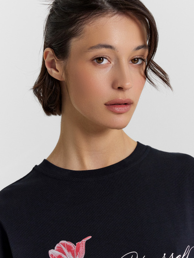 Футболка Mark Formelle 112953/24-26463П-0 черный_печать9_3_сл_на_пол - фото 5