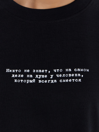 Футболка Mark Formelle 112961/24-33235ПП-0 черный_печать_Печать - фото 4