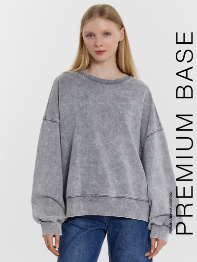 Свитшот Mark Formelle 122949/1/24-ОБР32126Ц-7-2 темное_небо_567_D_вышивка - фото 1