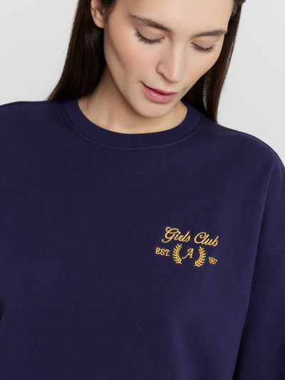 Свитшот Mark Formelle 122950/1/24-30567П-7-2 синее_небо_печать_549_D_вышивка - фото 4