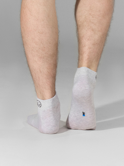 Носки Mark Formelle 131K-3094/25131K св.серый_меланж_рис.3094 - фото 5