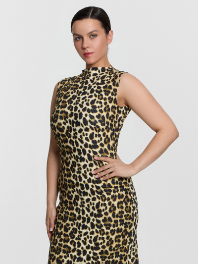 Платье Mark Formelle 152695/24-33236П-2 бежевый_леопард - фото 10