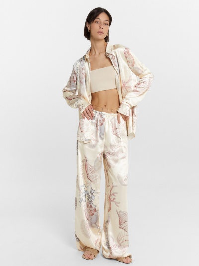 Брюки Mark Formelle 182544/24-33468П-9 ракушки_на_сливочном - фото 5