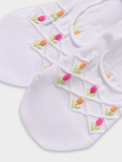 Носки Mark Formelle 346K-2766/24346K белый_000Н_Нанесение_силикона_на_пятку - фото 2