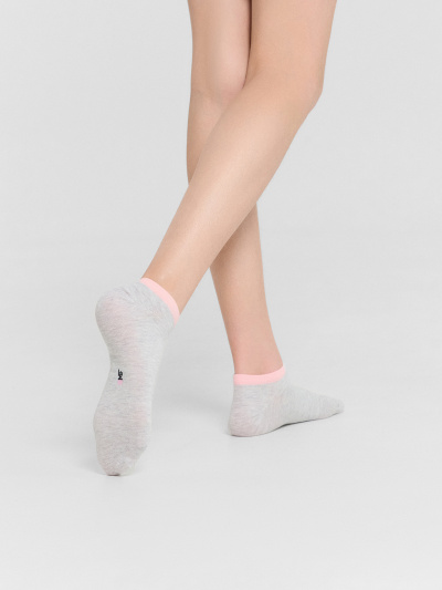 Носки Mark Formelle 406A-2369/B3-233406A-1 св.серый_меланж_розовый_рис.2369 - фото 1