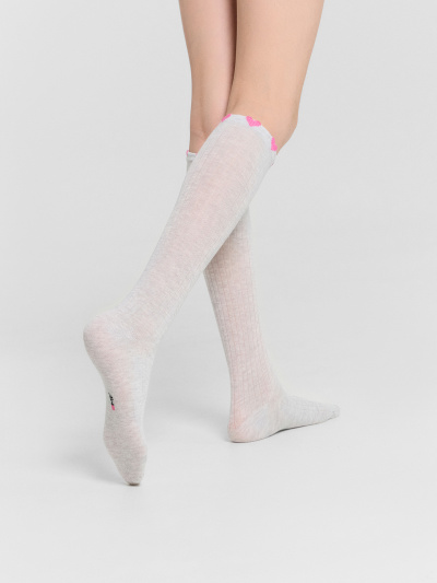 Гольфы Mark Formelle 410K-3212/B3-25410K св.серый_меланж_рис.3212 - фото 1