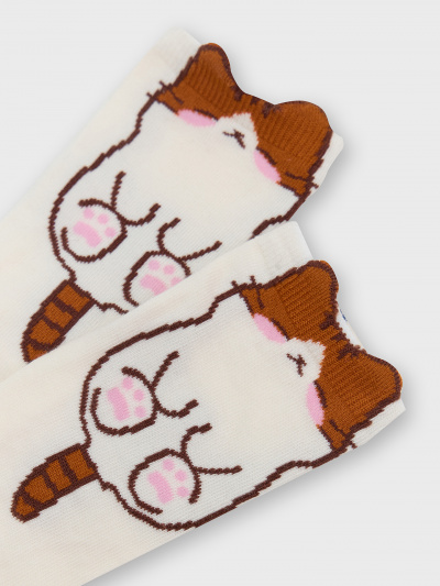 Носки Mark Formelle 430K-3190/B4-25430K-1 молочный_рис.3190 - фото 4