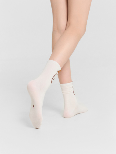 Носки Mark Formelle 430K-3190/B5-25430K молочный_рис.3190 - фото 1