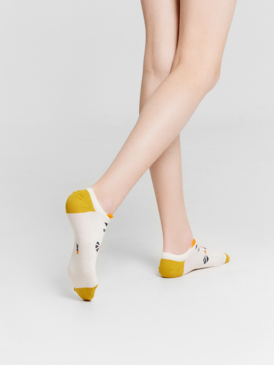 Носки Mark Formelle 453A-1957/B5-223453A молочный_горчичный_рис.1957 - фото 2