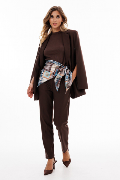 Жакет EOLA 2907 темный_шоколад - фото 2