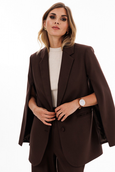 Жакет EOLA 2907.1 темный_шоколад - фото 2