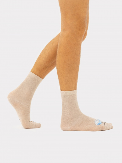 Носки Mark Formelle 550U-2717/23550U бежевый_меланж_рис.2717 - фото 2