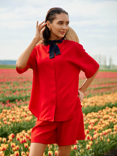 Рубашка, шорты Mark Formelle 592498-1/24-32096Ц-9 красный - фото 5