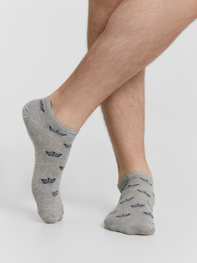 Носки Mark Formelle 104K-2825/24104K серый_меланж_рис.2825 - фото 2