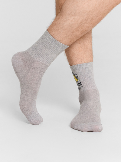 Носки Mark Formelle 106K-3106/25106K серый_меланж_рис.3106 - фото 4