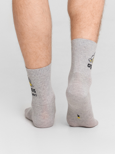 Носки Mark Formelle 106K-3106/25106K серый_меланж_рис.3106 - фото 3