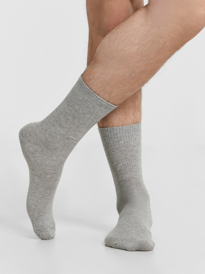 Носки Mark Formelle 107A-1663/223107A-1 белый_серый_меланж_черный_рис.1663 - фото 4