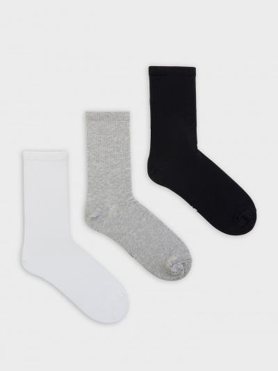 Носки Mark Formelle 107A-1663/223107A-1 белый_серый_меланж_черный_рис.1663 - фото 6