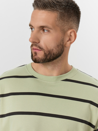 Футболка Mark Formelle 111859/25-5368П-2 темная_полоска_на_оливе - фото 4