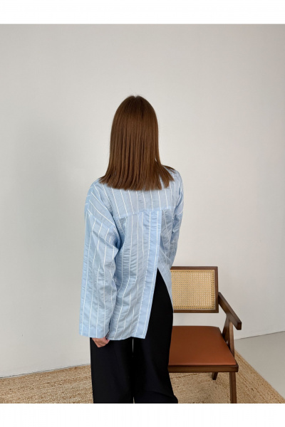 Блуза THE.WOMAN 0335 голубой - фото 1