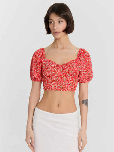 Топ Mark Formelle 112851/24-33660П-9 белые_цветы_на_фиесте - фото 1