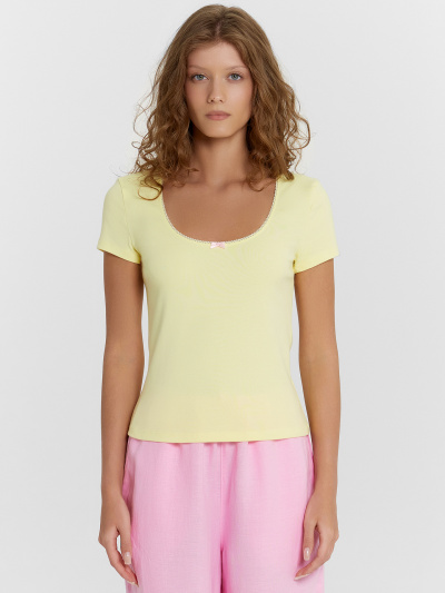 Футболка Mark Formelle 112899/24-33381Ц-1 лимонный - фото 2