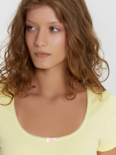 Футболка Mark Formelle 112899/24-33381Ц-1 лимонный - фото 6